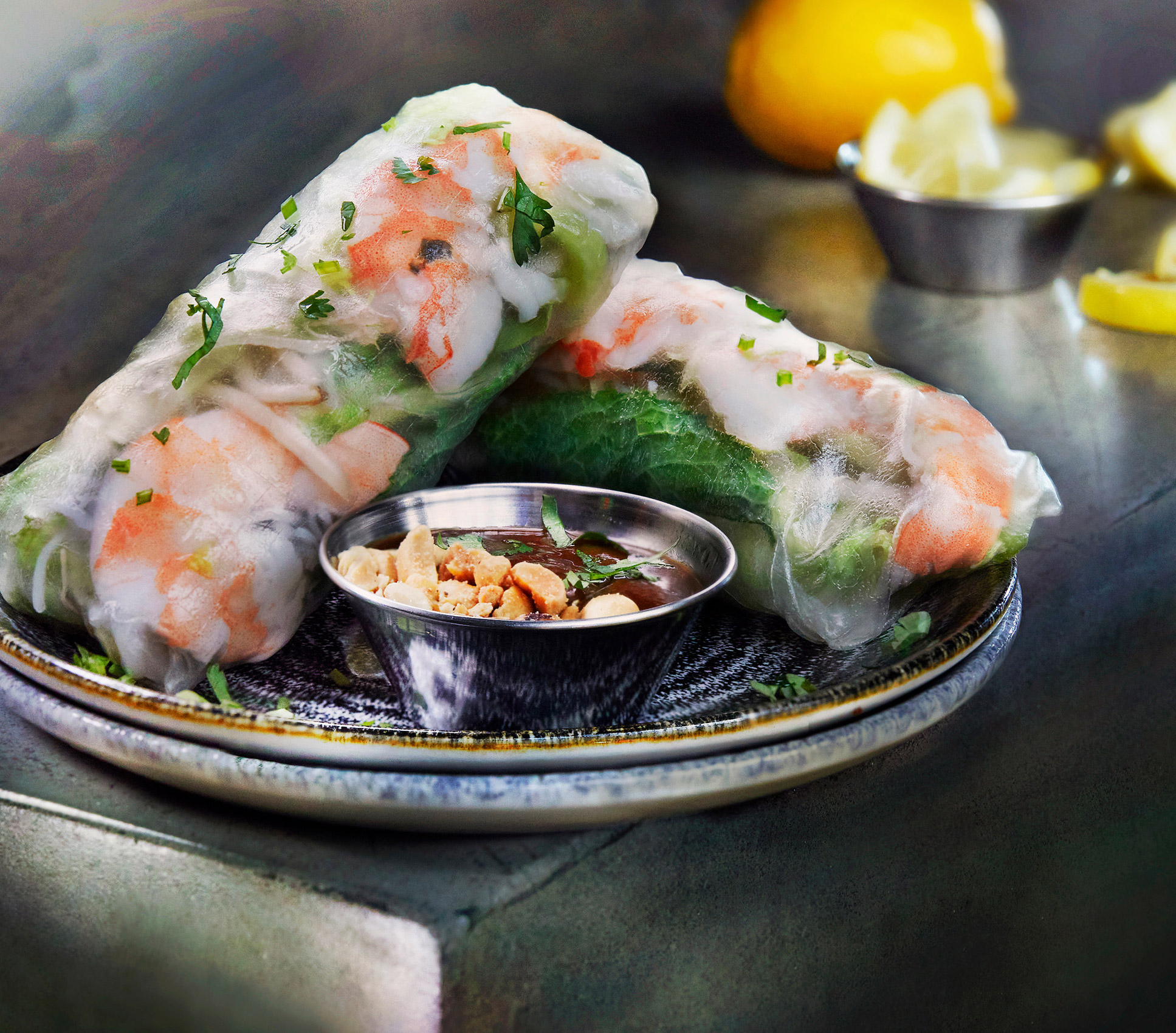 Summer Rolls with Peanut Dipping Sauce