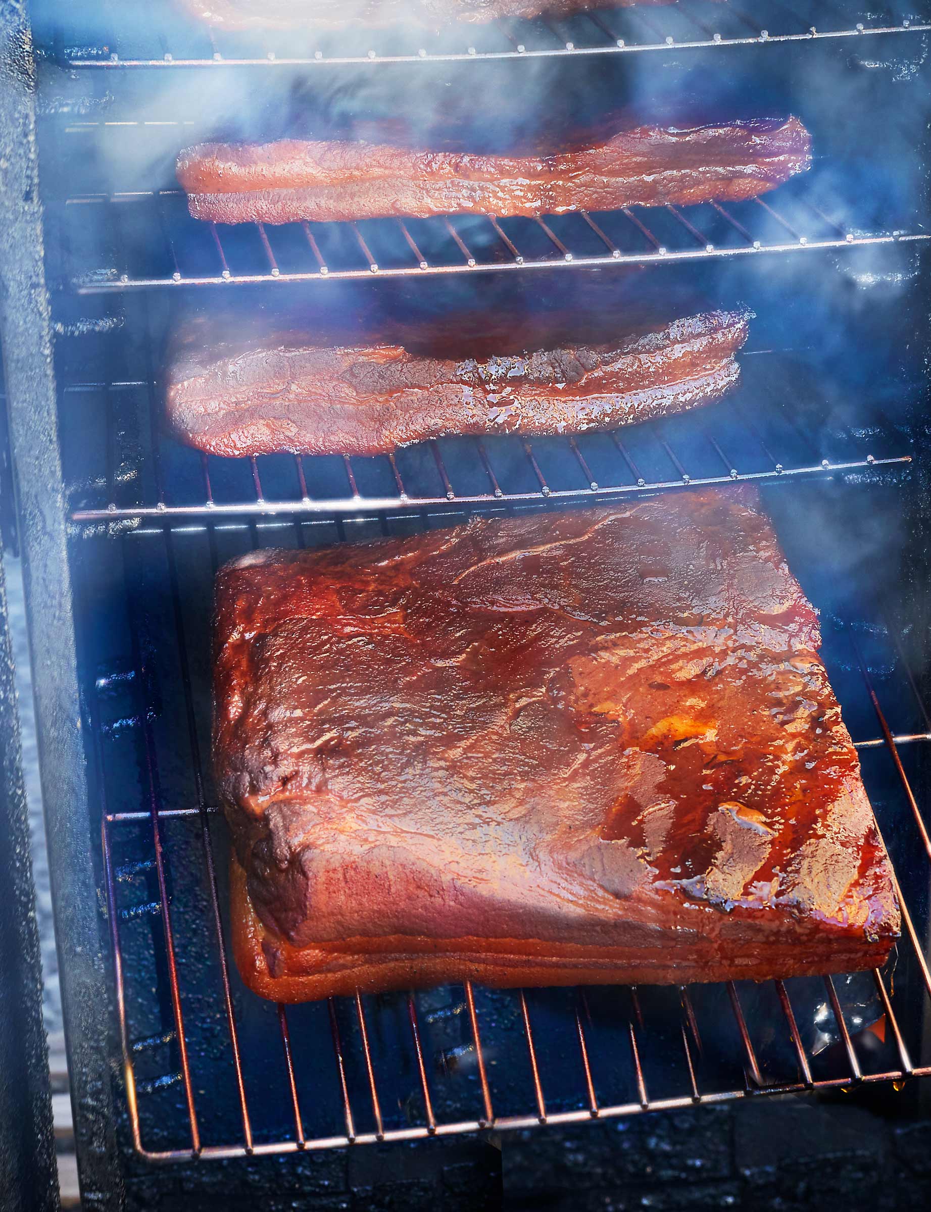 Pork Belly in the Smoker at The Chef and I restaurant in Nashville