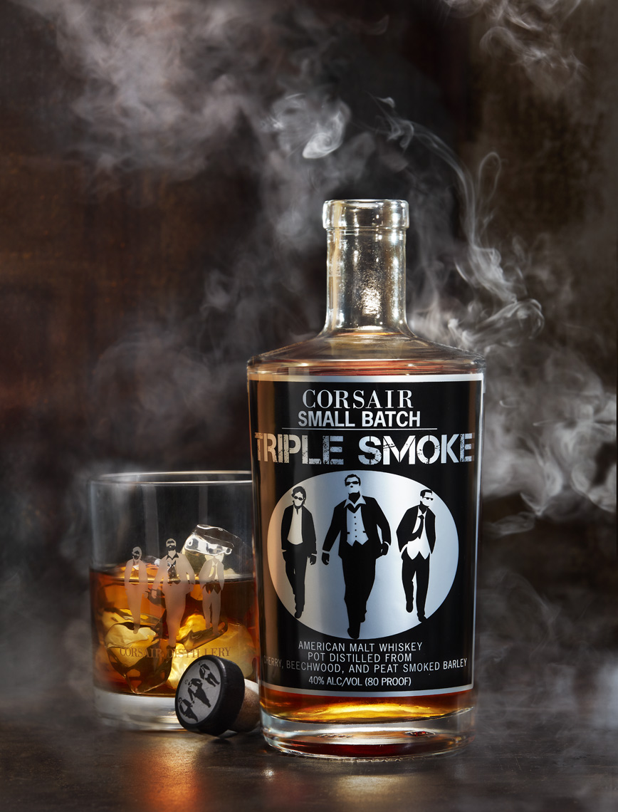 Corsair Triple Smoke Whisky bottle  in Nashville Tennessee