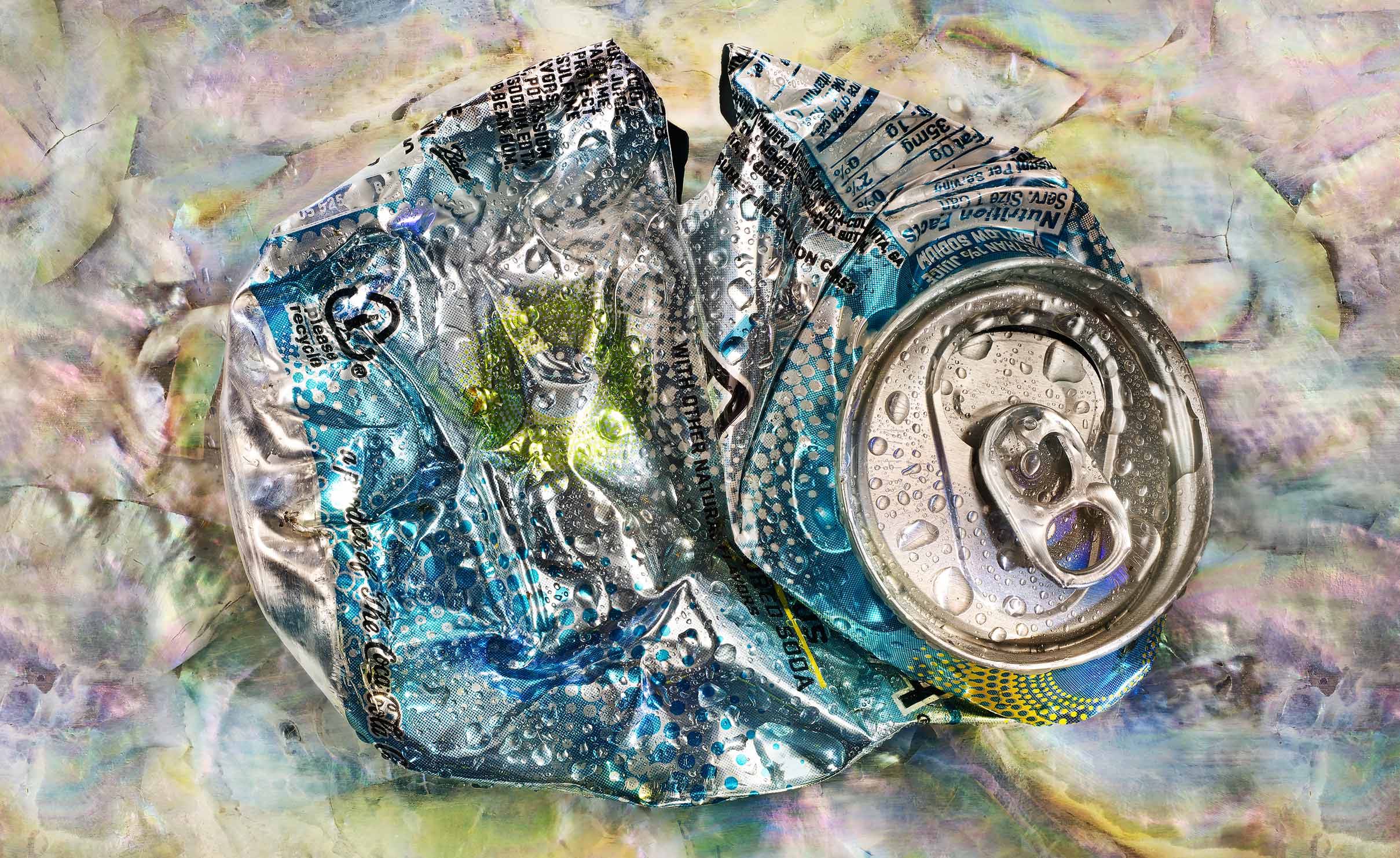 Crushed Fresca can still life photo