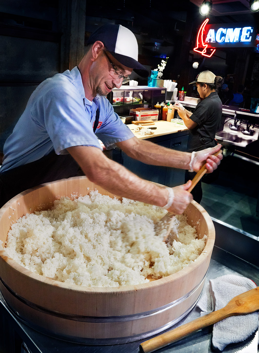 Acme Feed and Seed Nashville, mixing sushi rice